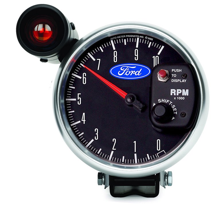 AutoMeter 5" PEDESTAL tachometer, 0-10,000 RPM, FORD
