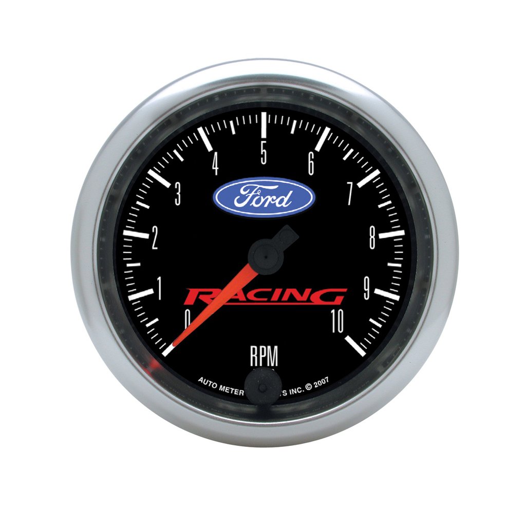 AutoMeter 3-3/8" IN-DASH tachometer, 0-10,000 RPM, FORD RACING