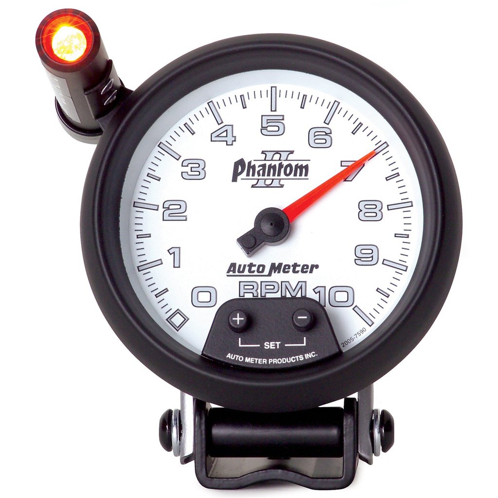 AutoMeter 3-3/4" PEDESTAL tachometer, 0-10,000 RPM, PHANTOM II