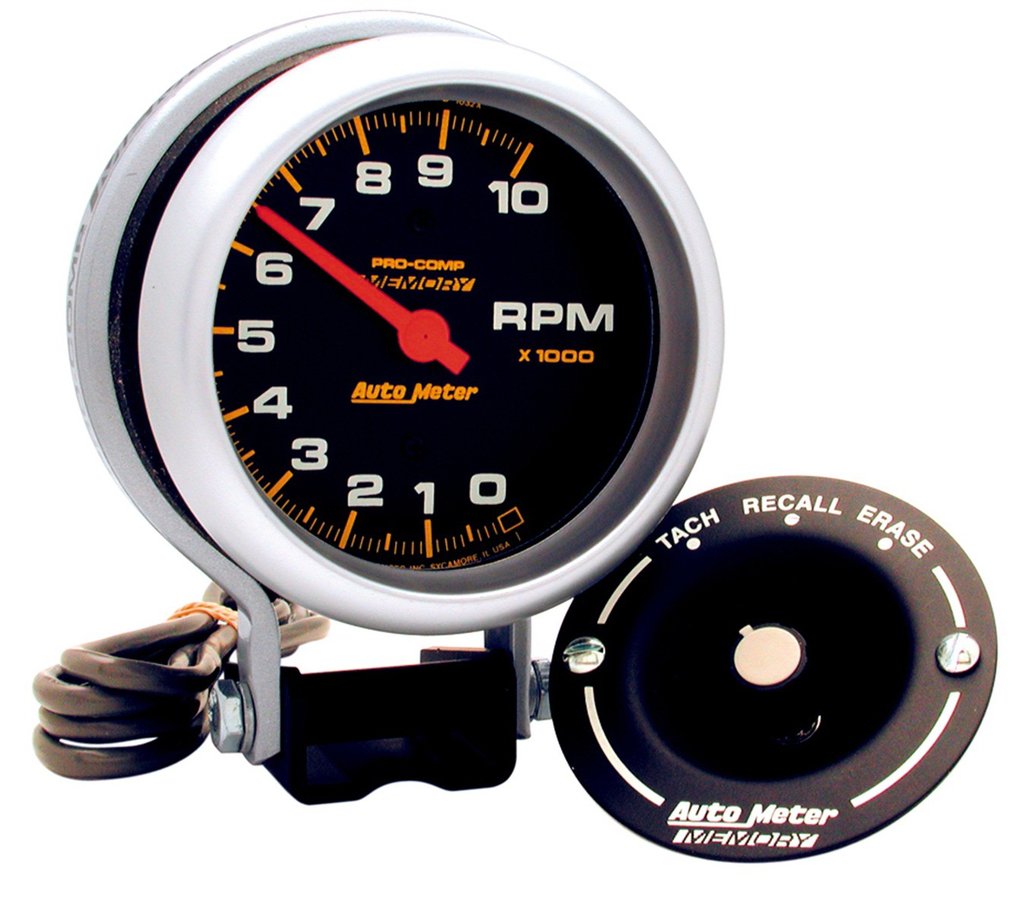 AutoMeter 3-3/4" PEDESTAL TACHOMETER, 0-10,000 RPM, PRO-COMP