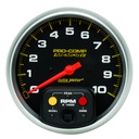AutoMeter tachometer, 5", 0-10,000 RPM, IN-DASH W/PEAK MEMORY, PRO-COMP