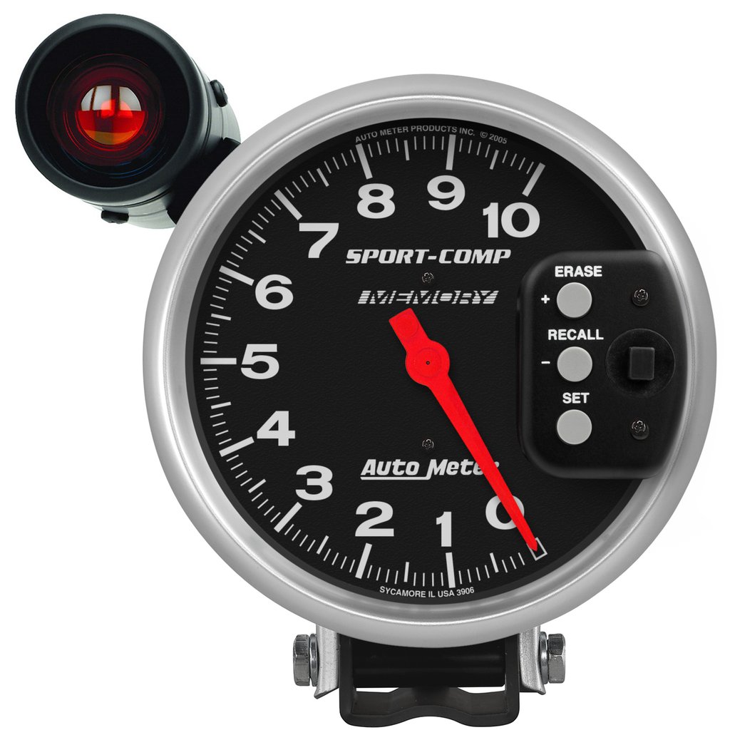 AutoMeter 5" PEDESTAL TACHOMETER, 0-10,000 RPM, SPORT-COMP