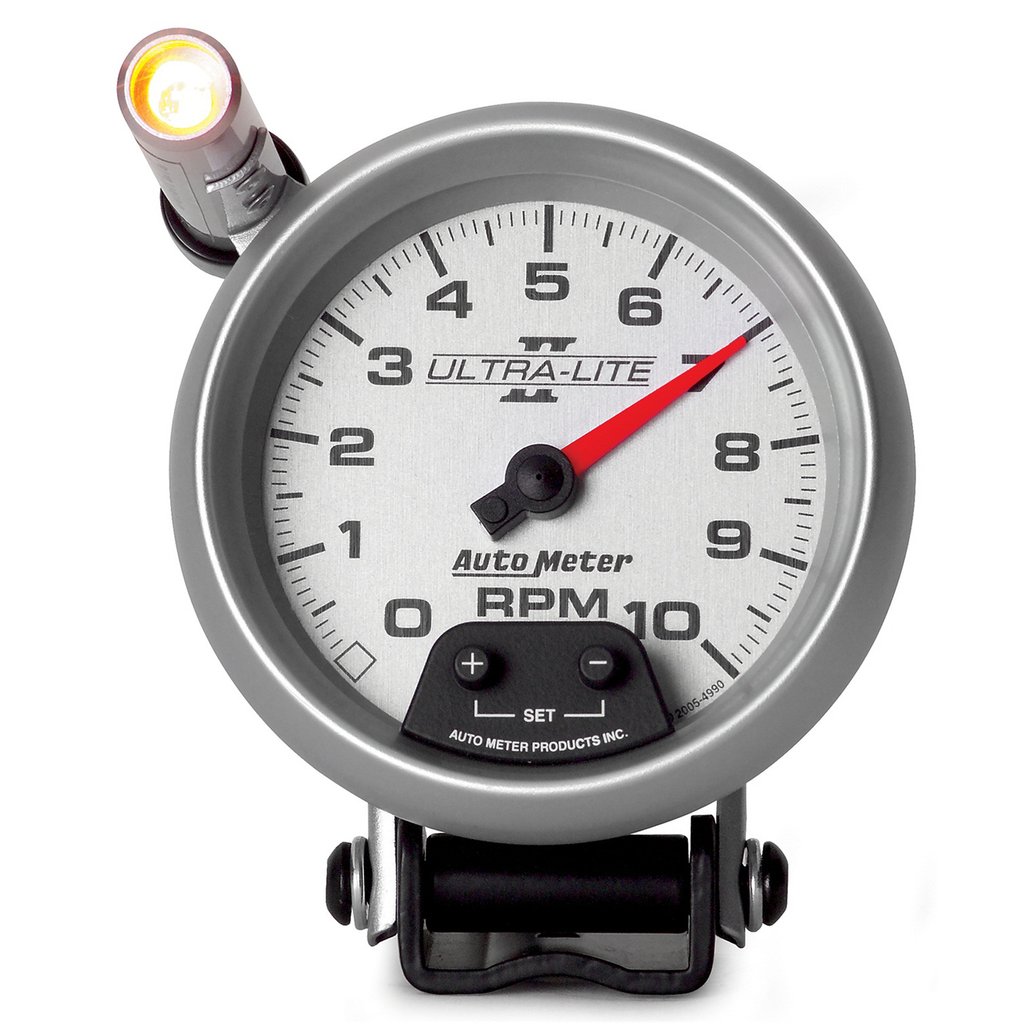AutoMeter 3-3/4" PEDESTAL tachometer, 0-10,000 RPM, ULTRA-LITE II
