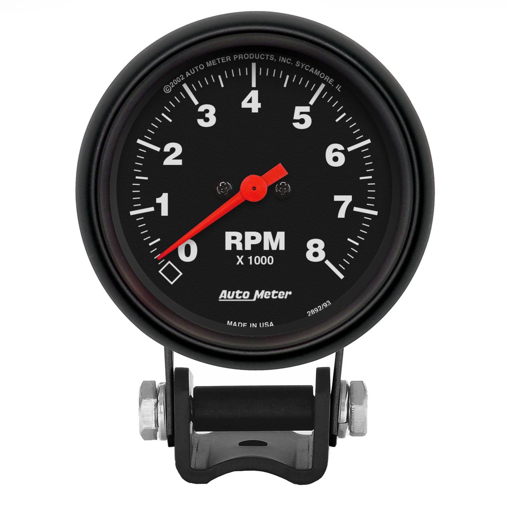 AutoMeter 2-5/8" PEDESTAL tachometer, 0-8,000 RPM, Z-SERIES