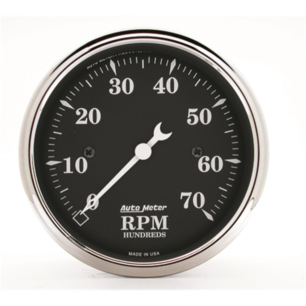 AutoMeter 3-1/8" IN-DASH tachometer, 0-7,000 RPM, OLD TYME BLACK