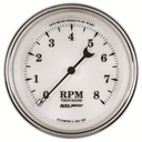 AutoMeter 3-3/8" IN-DASH tachometer, 0-8,000 RPM, OLD-TYME WHITE II