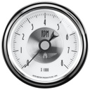 AutoMeter 3-3/8" IN-DASH tachometer, 0-8,000 RPM, PRESTIGE PEARL