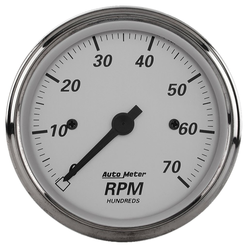 AutoMeter 3-1/8" IN-DASH tachometer, 0-7,000 RPM, AMERICAN PLATINUM