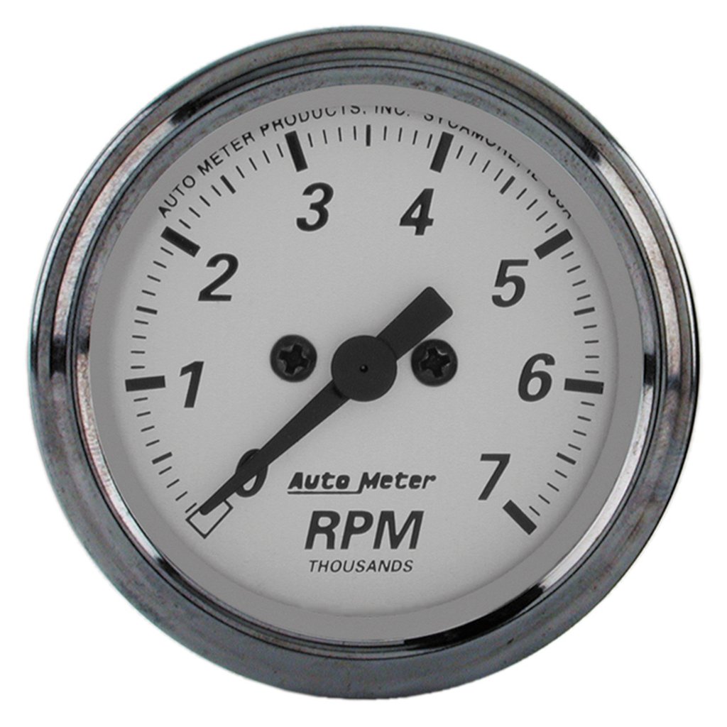 AutoMeter 2-1/16" IN-DASH tachometer, 0-7,000 RPM, AMERICAN PLATINUM