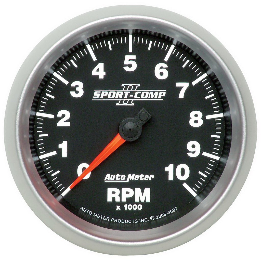 AutoMeter 3-3/8" IN-DASH tachometer, 0-10,000 RPM, SPORT-COMP II