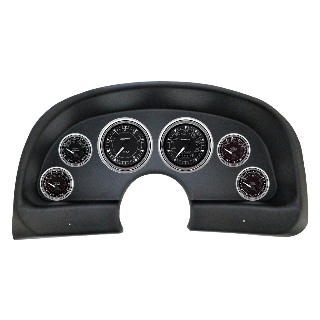 AutoMeter 6 GAUGE DIRECT-FIT DASH KIT, CHEVY CAMARO 93-02, CHRONO CHROME