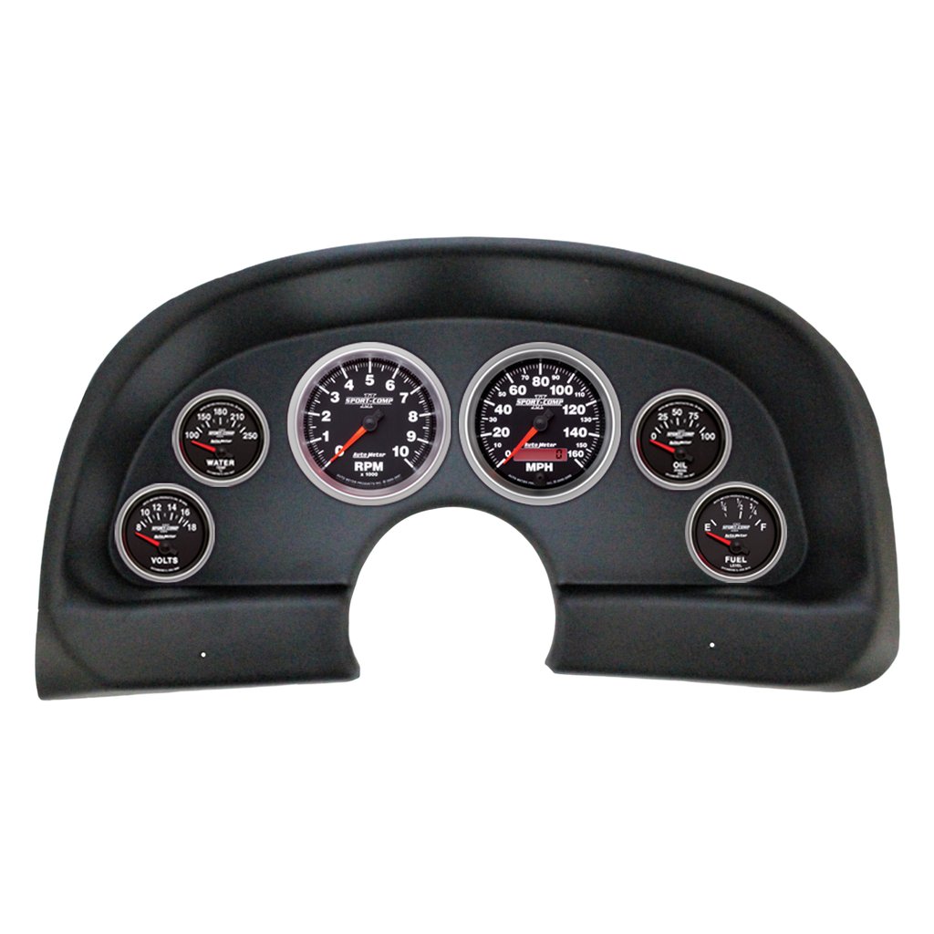 AutoMeter 6 GAUGE DIRECT-FIT DASH KIT, CHEVY CAMARO 93-02, SPORT-COMP II