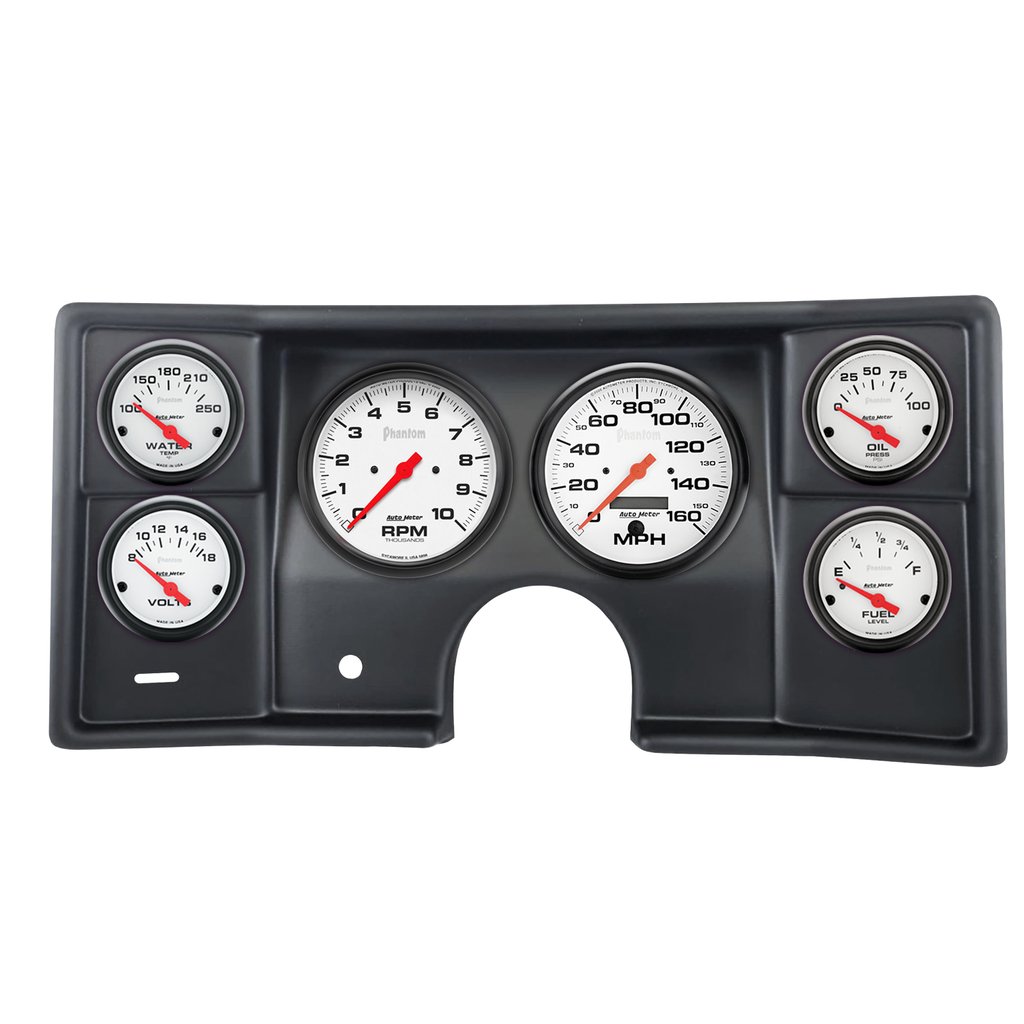 AutoMeter 6 GAUGE DIRECT-FIT DASH KIT, MALIBU/EL CAMINO/MONTECARLO 78-81, PHANTOM