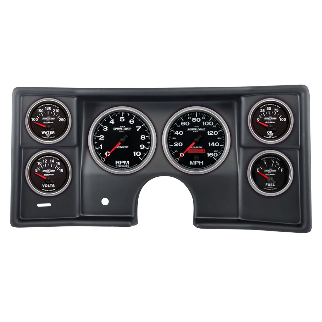 AutoMeter 6 GAUGE DIRECT-FIT DASH KIT, MALIBU/EL CAMINO/MONTECARLO 78-81, SPORT-COMP II