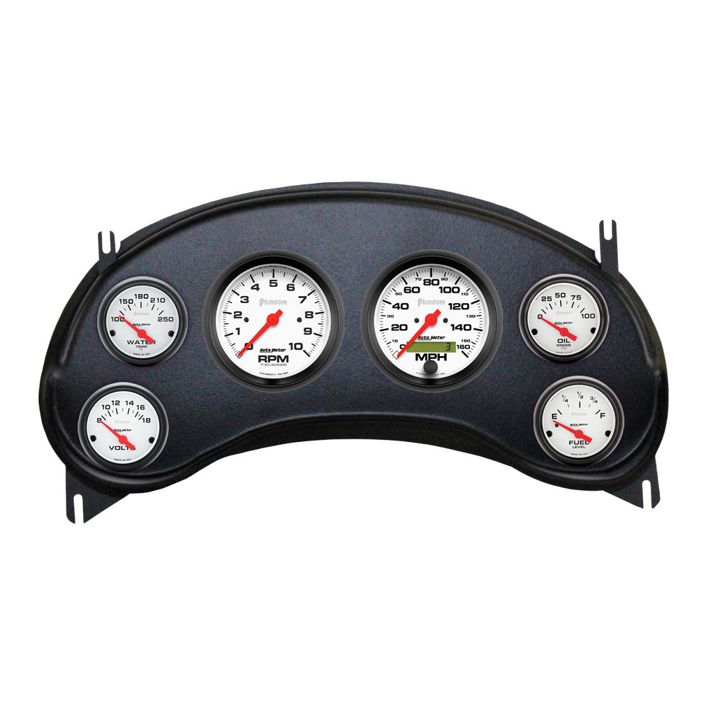 AutoMeter 6 GAUGE DIRECT-FIT DASH KIT, CHEVY S10 TRUCK 98-04, PHANTOM