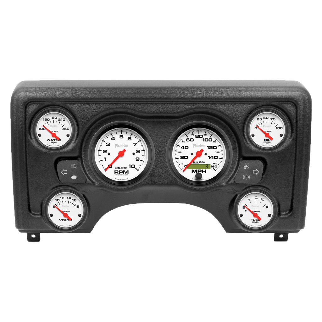 AutoMeter 6 GAUGE DIRECT-FIT DASH KIT, JEEP TJ 97-06, PHANTOM