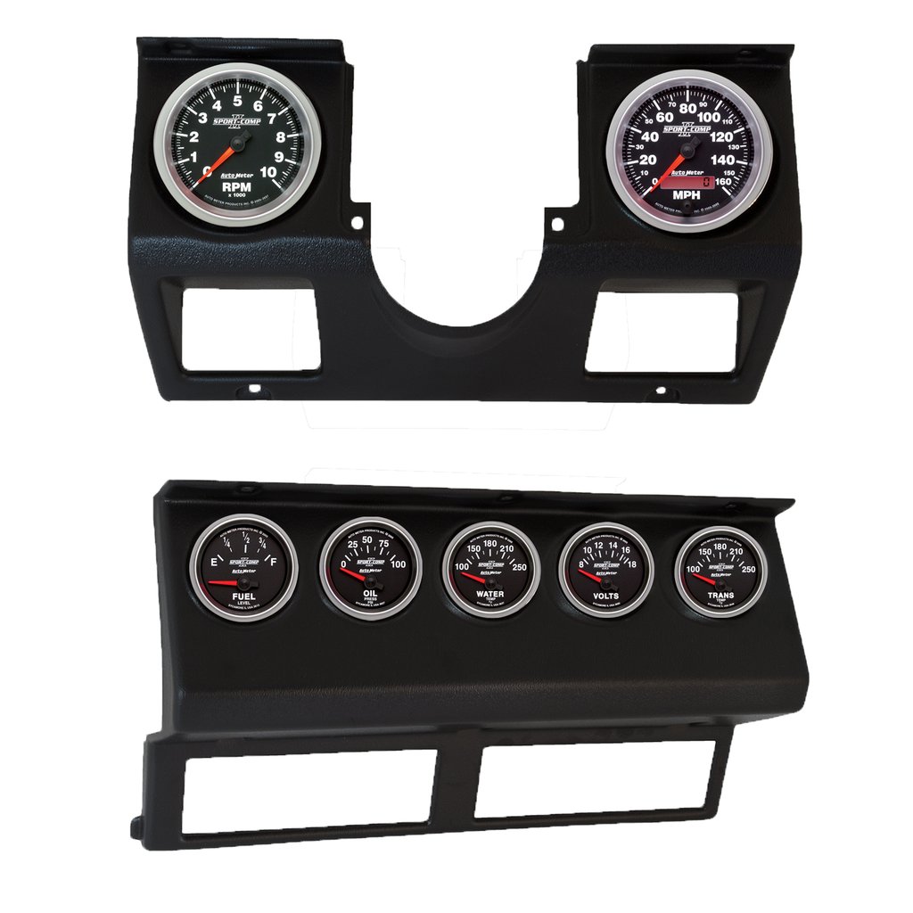 AutoMeter 7 GAUGE DIRECT-FIT DASH KIT, WRANGLER YJ 87-96, SPORT-COMP II