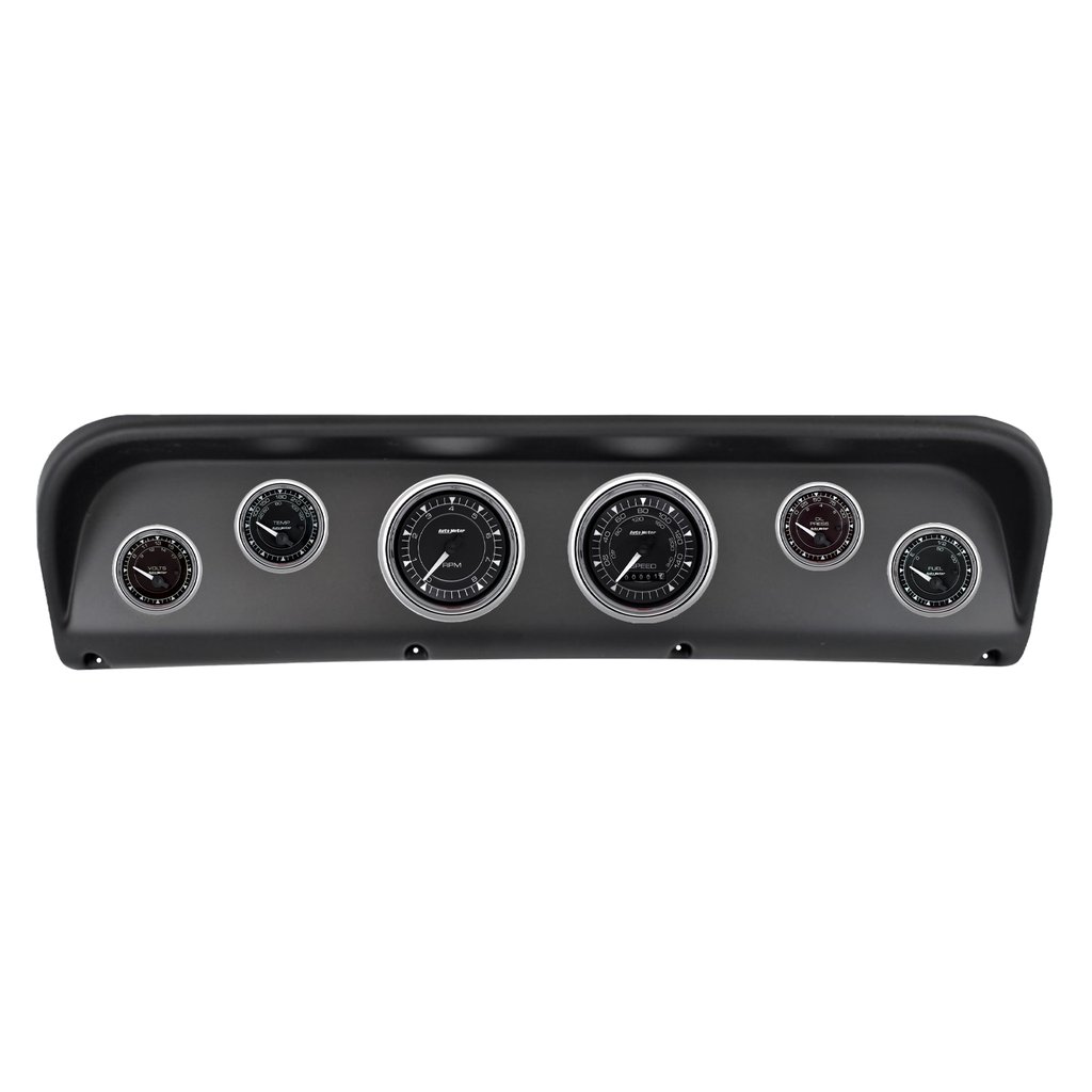 AutoMeter 6 GAUGE DIRECT-FIT DASH KIT, FORD F100 67-72, CHRONO CHROME