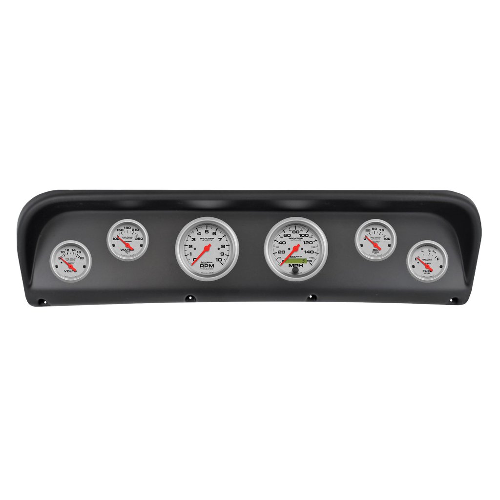 AutoMeter 6 GAUGE DIRECT-FIT DASH KIT, FORD F100 67-72, ULTRA-LITE
