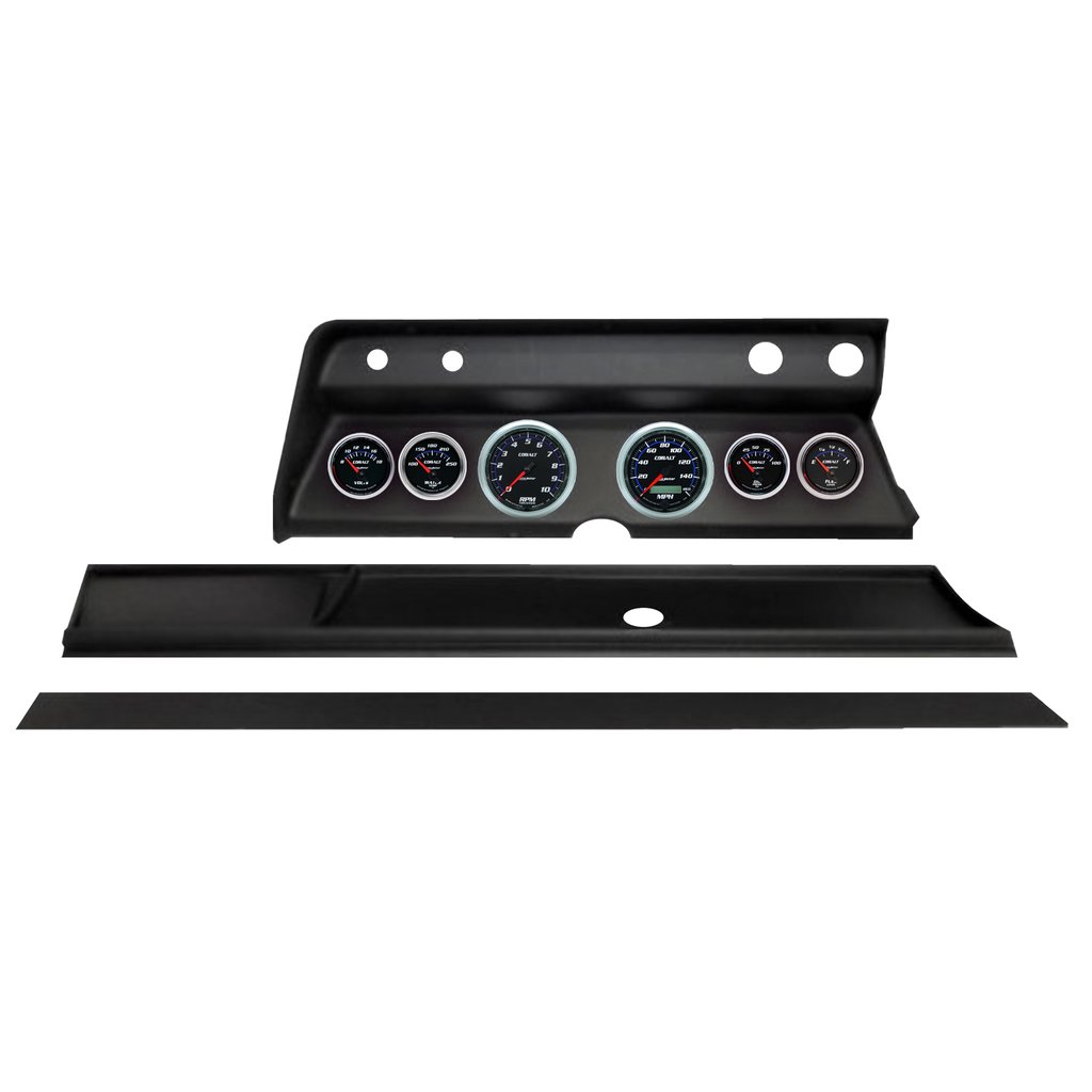 AutoMeter 6 GAUGE DIRECT-FIT DASH KIT, CHEVY CHEVELLE 66, COBALT