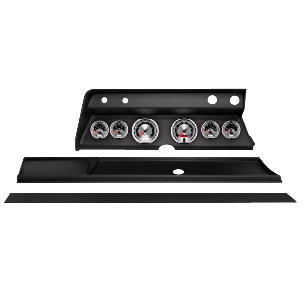 AutoMeter 6 GAUGE DIRECT-FIT DASH KIT, CHEVY CHEVELLE 66, AMERICAN MUSCLE