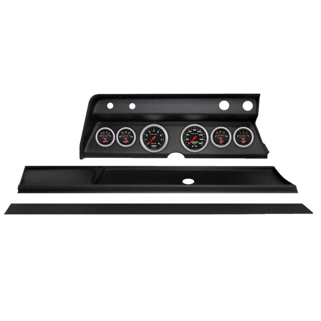 AutoMeter 6 GAUGE DIRECT-FIT DASH KIT, CHEVY CHEVELLE 66, SPORT-COMP