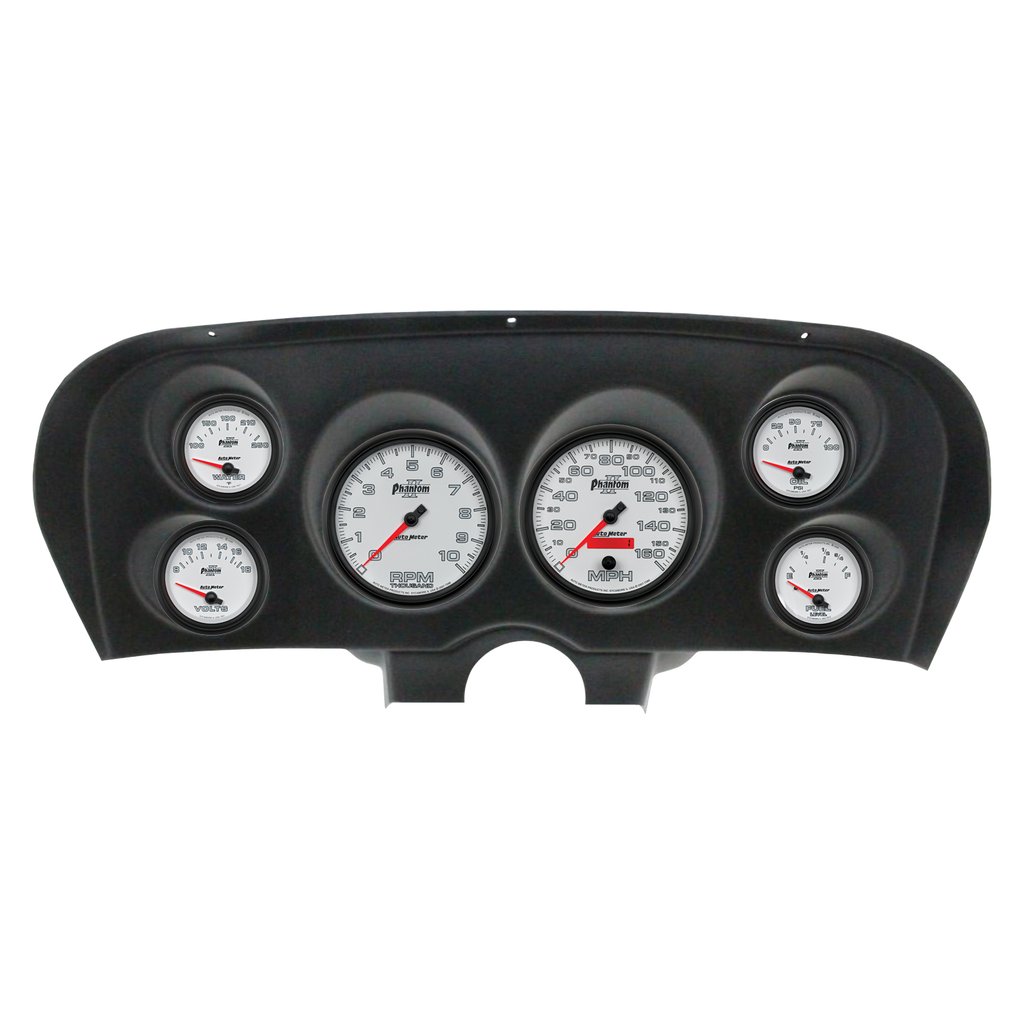 AutoMeter 6 GAUGE DIRECT-FIT DASH KIT, FORD MUSTANG 69-70, PHANTOM II