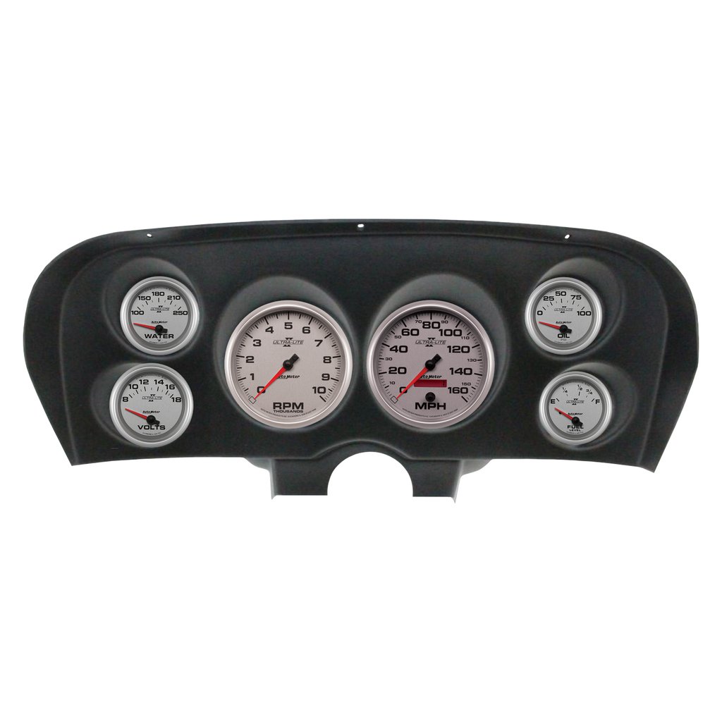 AutoMeter 6 GAUGE DIRECT-FIT DASH KIT, FORD MUSTANG 69-70, ULTRA-LITE II
