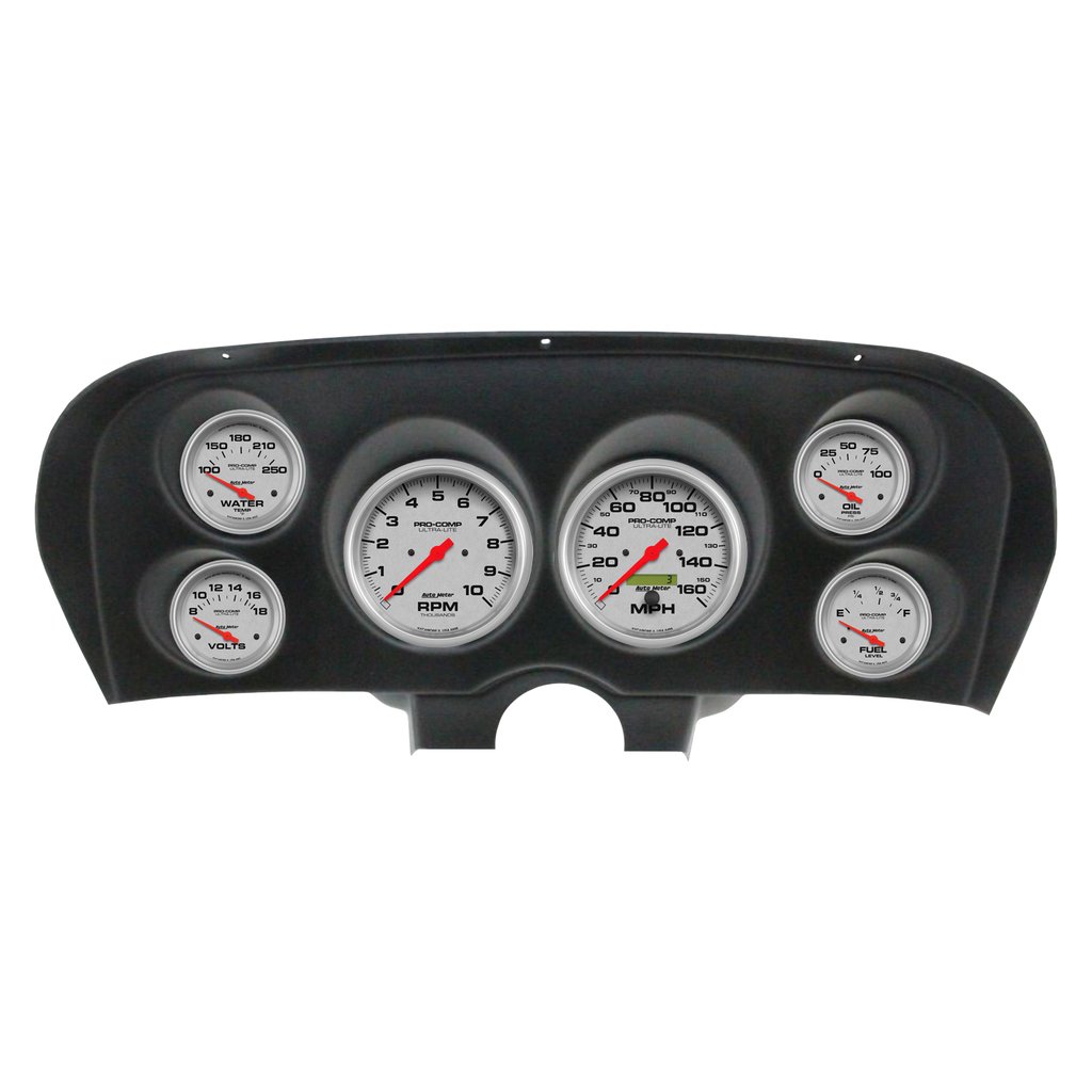 AutoMeter 6 GAUGE DIRECT-FIT DASH KIT, FORD MUSTANG 69-70, ULTRA-LITE
