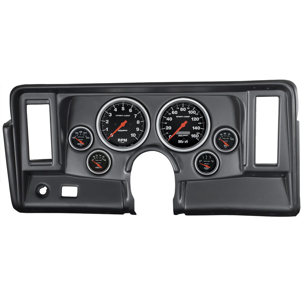 AutoMeter 6 GAUGE DIRECT-FIT DASH KIT, NOVA 69-76, SPORT-COMP