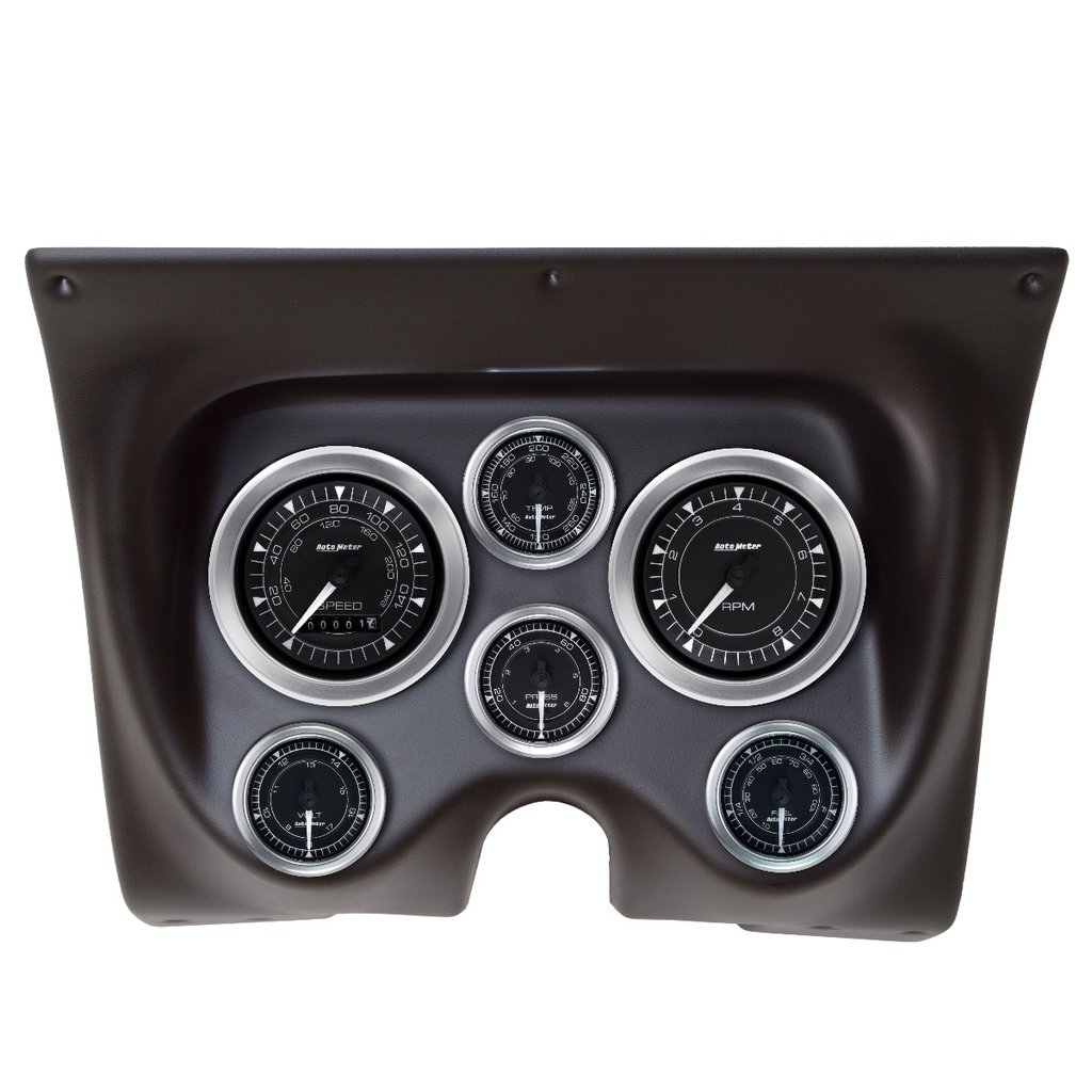 AutoMeter 6 GAUGE DIRECT-FIT DASH KIT, CAMARO/FIREBIRD 67-68, CHRONO