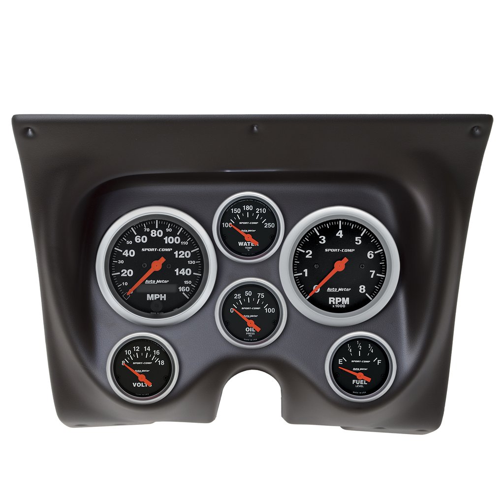 AutoMeter 6 GAUGE DIRECT-FIT DASH KIT, CAMARO/FIREBIRD 67-68, SPORT-COMP