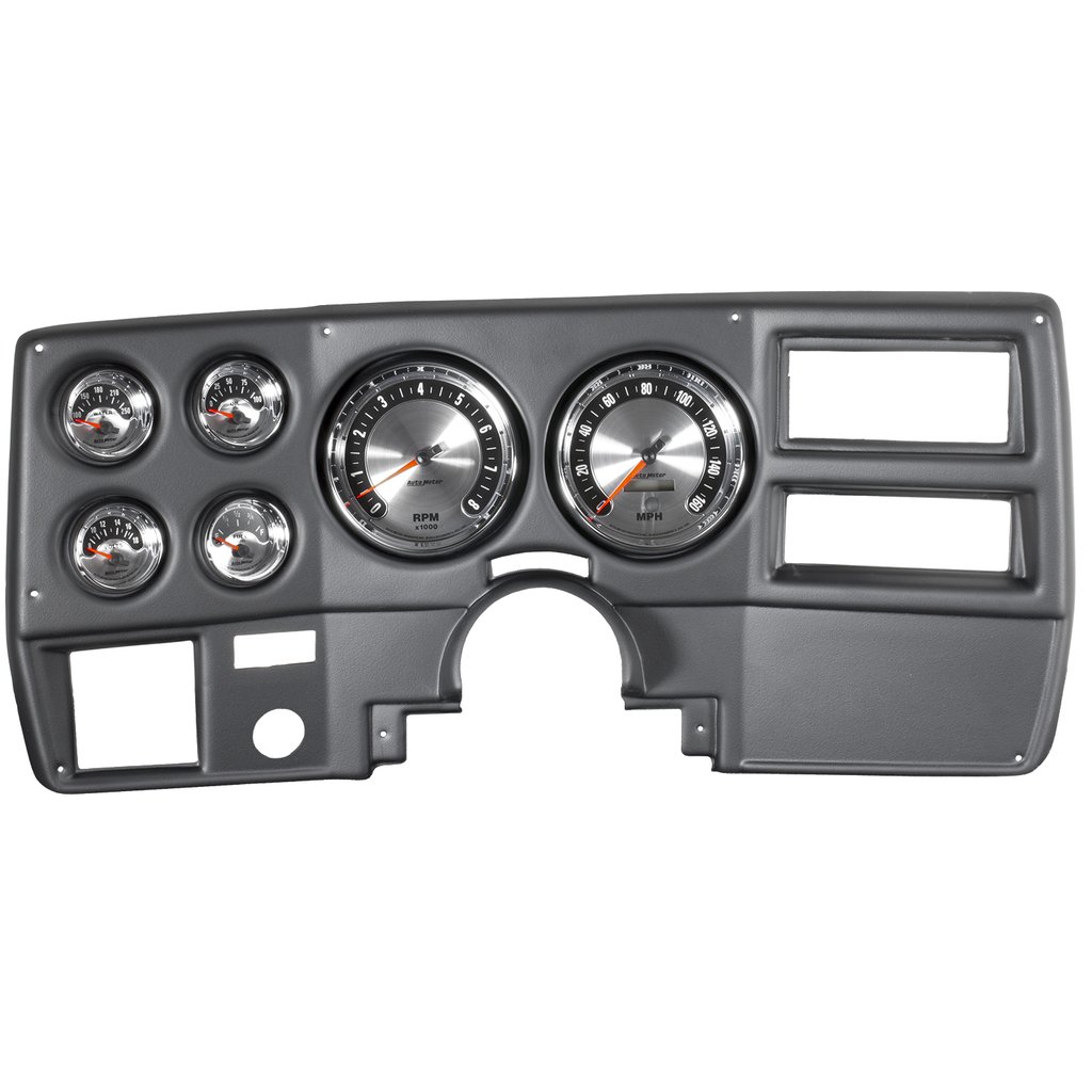 AutoMeter 6 GAUGE DIRECT-FIT DASH KIT, CHEVY TRUCK / SUBURBAN 73-83, AMERICAN MUSCLE