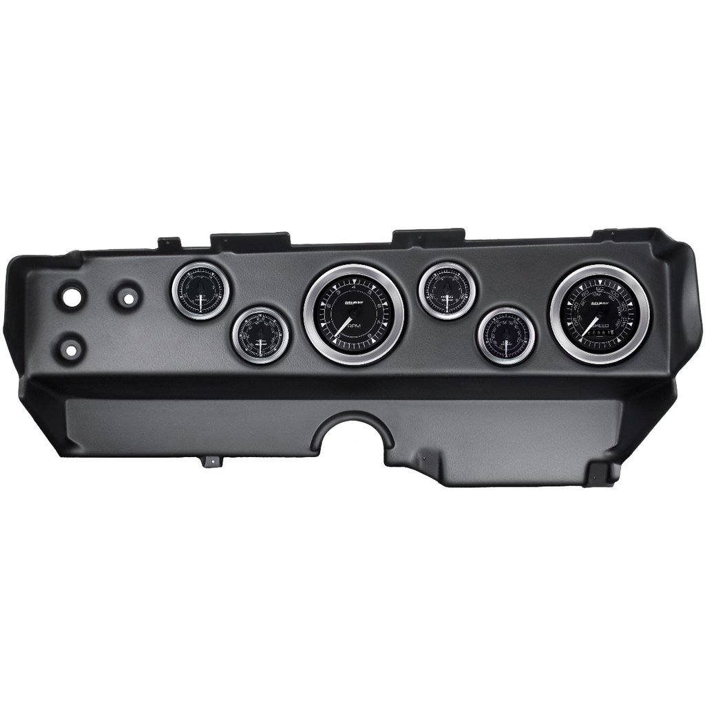 AutoMeter 6 GAUGE DIRECT-FIT DASH KIT, E-BODY / CUDA / CHALLENGER 70-74, CHRONO