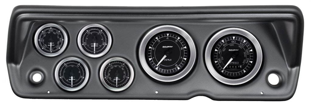 AutoMeter 6 GAUGE DIRECT-FIT DASH KIT, A-BODY / DUSTER / DEMON / DART 70-76, CHRONO