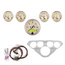 AutoMeter 5 GAUGE DIRECT-FIT DASH KIT, CHEVY TRUCK 55-59, ANTIQUE BEIGE
