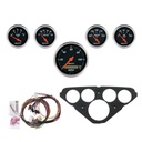 AutoMeter 5 GAUGE DIRECT-FIT DASH KIT, CHEVY TRUCK 55-59, DESIGNER BLACK