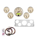 AutoMeter 5 GAUGE DIRECT-FIT DASH KIT, CHEVY TRUCK 40-46, ANTIQUE BEIGE