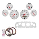 AutoMeter 6 GAUGE DIRECT-FIT DASH KIT, CHEVY TRUCK 60-63, ARCTIC WHITE