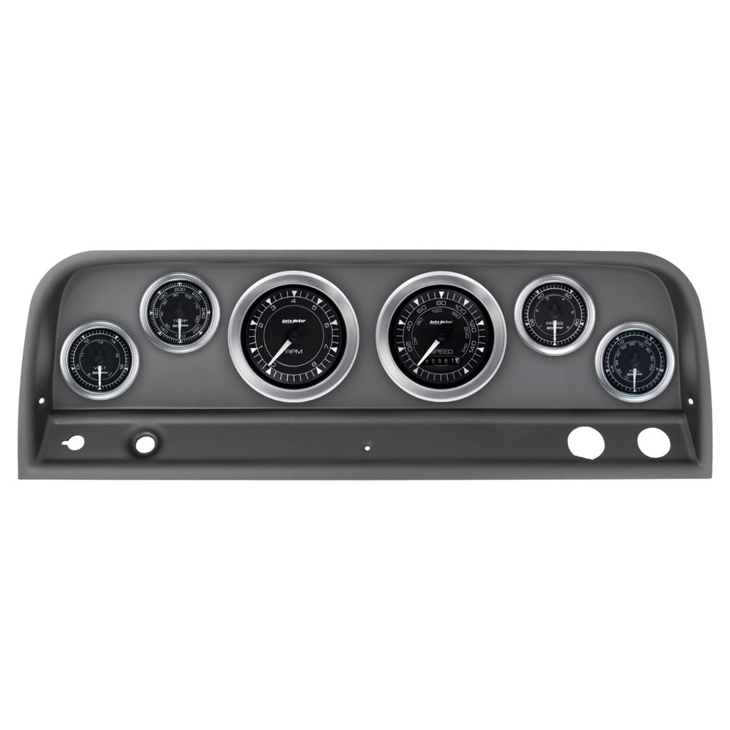 AutoMeter 6 GAUGE DIRECT-FIT DASH KIT, CHEVY TRUCK 64-66, CHRONO