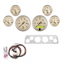 AutoMeter 6 GAUGE DIRECT-FIT DASH KIT, CHEVY TRUCK 64-66, ANTIQUE BEIGE