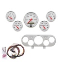 AutoMeter 5 GAUGE DIRECT-FIT DASH KIT, NOVA 62-65, ARCTIC WHITE