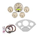 AutoMeter 5 GAUGE DIRECT-FIT DASH KIT, CHEVY CAR 55-56, ANTIQUE BEIGE