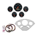 AutoMeter 5 GAUGE DIRECT-FIT DASH KIT, CHEVY CAR 55-56, DESIGNER BLACK