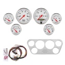AutoMeter 6 GAUGE DIRECT-FIT DASH KIT, FORD TRUCK 53-55, ARCTIC WHITE