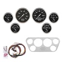 AutoMeter 6 GAUGE DIRECT-FIT DASH KIT, FORD TRUCK 53-55, OLD TYME BLACK