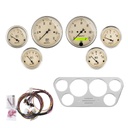 AutoMeter 6 GAUGE DIRECT-FIT DASH KIT, FORD TRUCK 53-55, ANTIQUE BEIGE