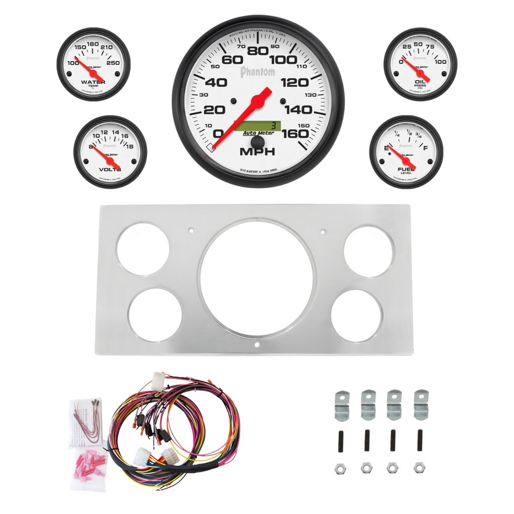 AutoMeter 5 GAUGE DIRECT-FIT DASH KIT, FORD TRUCK 73-79, PHANTOM