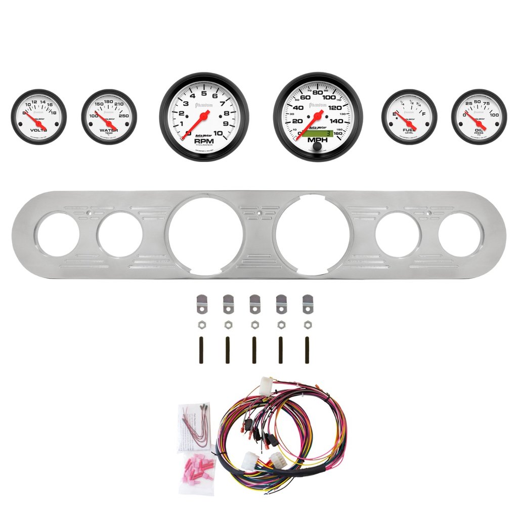 AutoMeter 6 GAUGE DIRECT-FIT DASH KIT, FORD TRUCK 67-72, PHANTOM