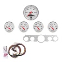 AutoMeter 5 GAUGE DIRECT-FIT DASH KIT, MUSTANG 65-66, ARCTIC WHITE
